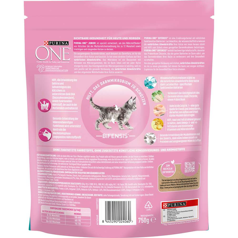 Produktabbildung Purina Katzen-Nassfutter  One Junior, Huhn
