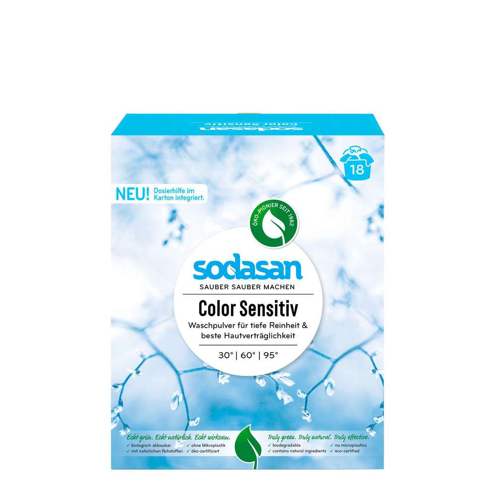 Produktabbildung sodasan Color-Waschmittel, Pulver, Sensitiv