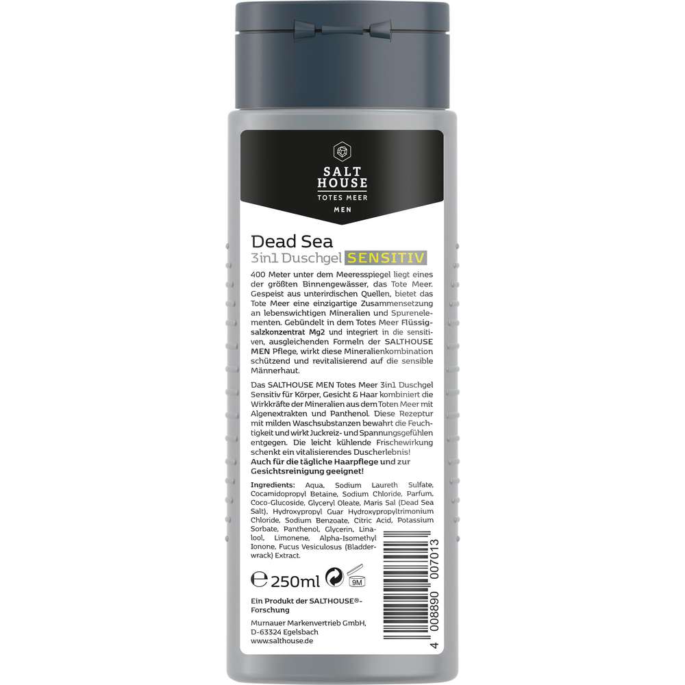 Produktabbildung Salthouse Duschgel Just for men, 3 in 1, totes Meer