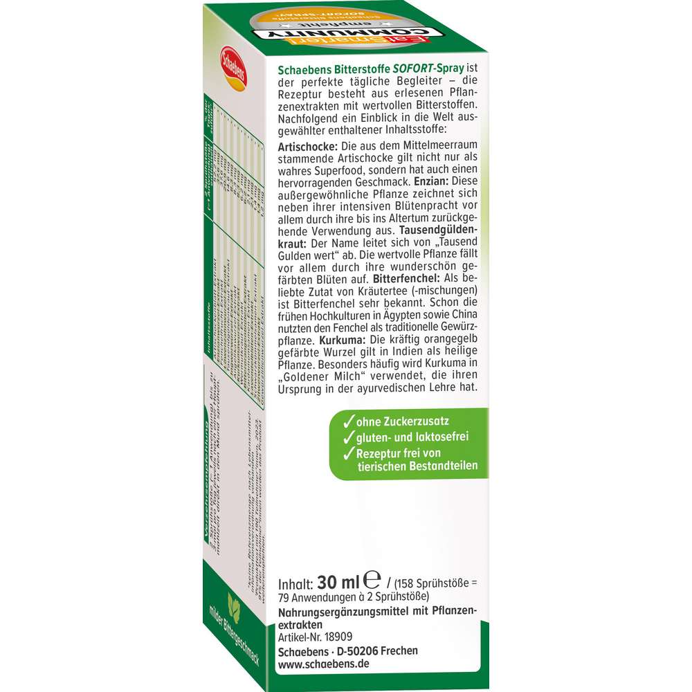 Produktabbildung Schaebens Bitterstoffe Sofort-Spray 