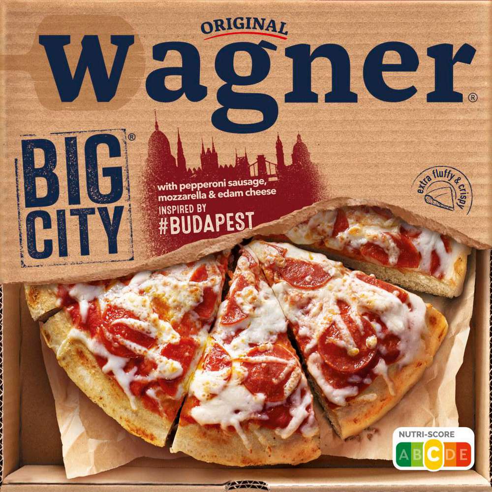 Produktabbildung Wagner Big City Pizza Budapest, tiefgekühlt