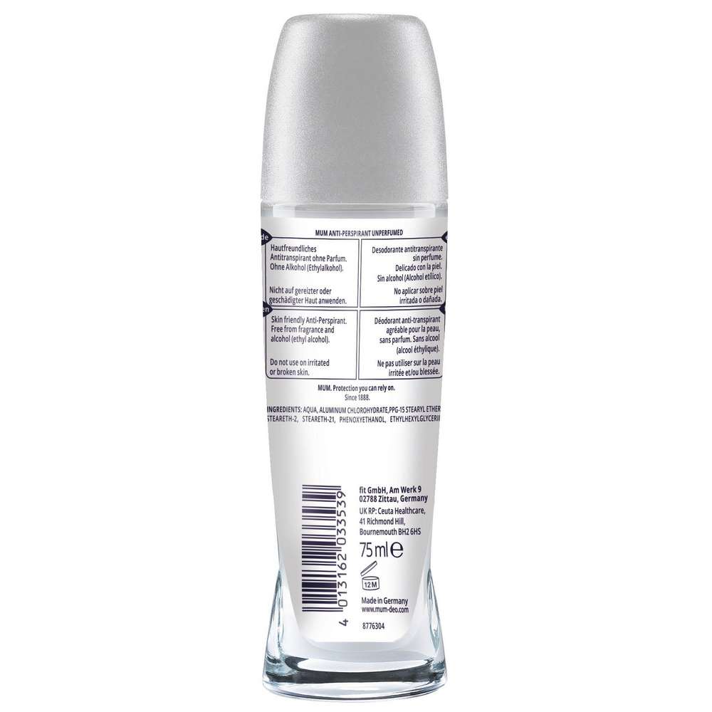 Produktabbildung Mum Deo Roll on, Unparfümiert 