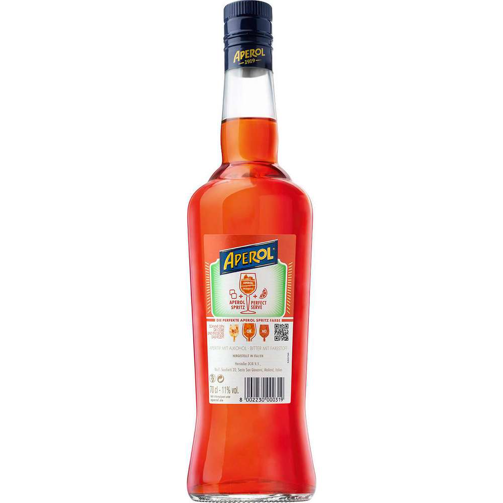 Produktabbildung Aperol Italienischer Bitteraperitiv 11%