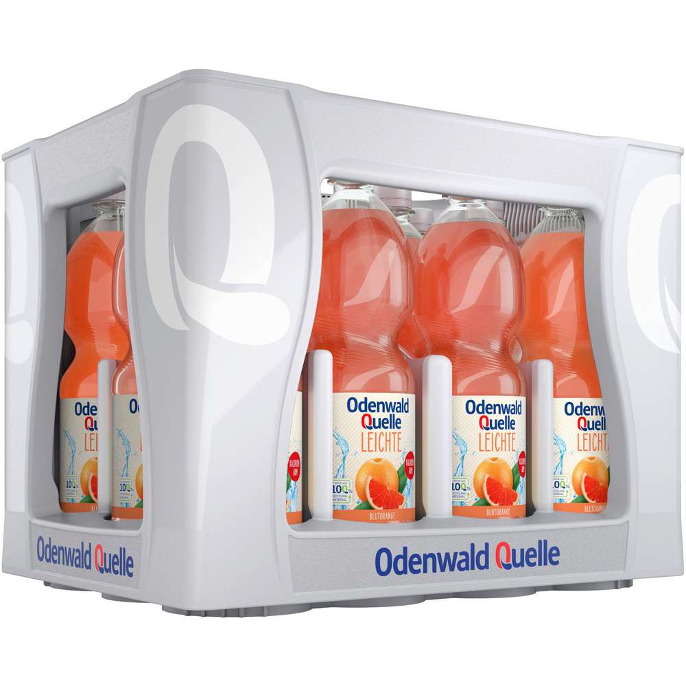 Produktabbildung Odenwald Quelle Leichte Blutorangen Limonade, kalorienarm (12x 1,000 Liter)