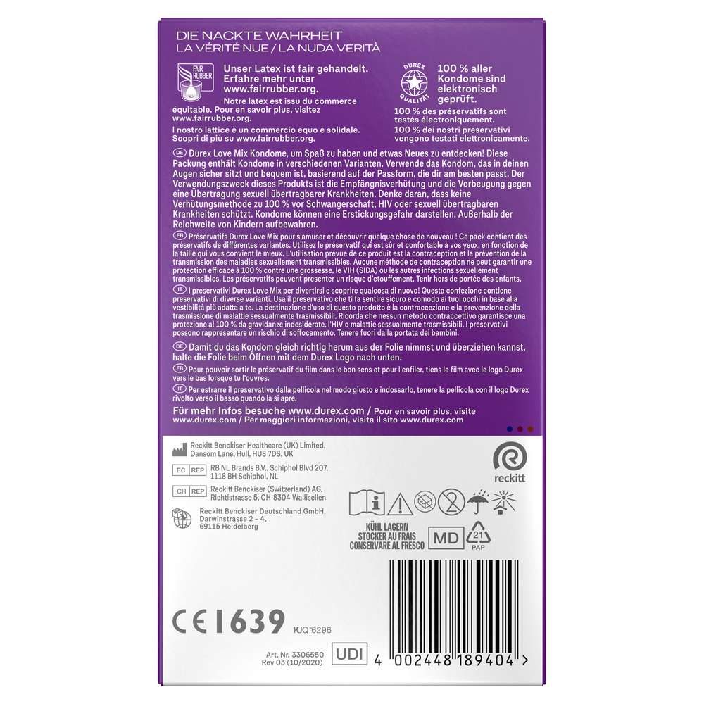 Produktabbildung Durex Kondome, Love Mix