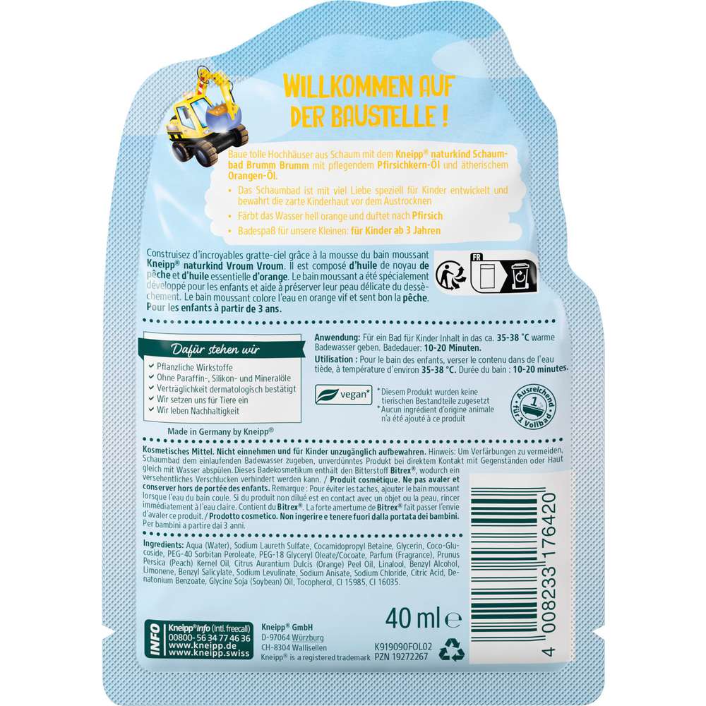 Produktabbildung Kneipp Naturkind Schaumbad Brumm Brumm