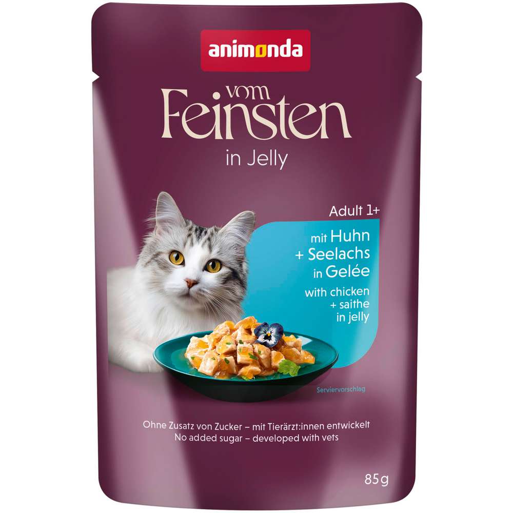 Produktabbildung animonda Katzen-Nassfutter vom Feinsten, Huhn/Seelachs/Gelee