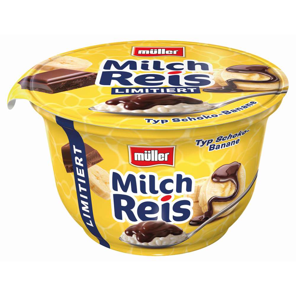Produktabbildung Müller Milchreis, Schoko Banane