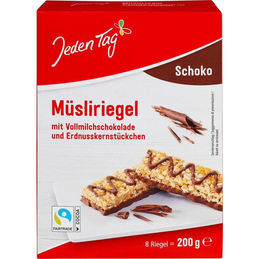 Produktabbildung Jeden Tag Müsliriegel, Schoko