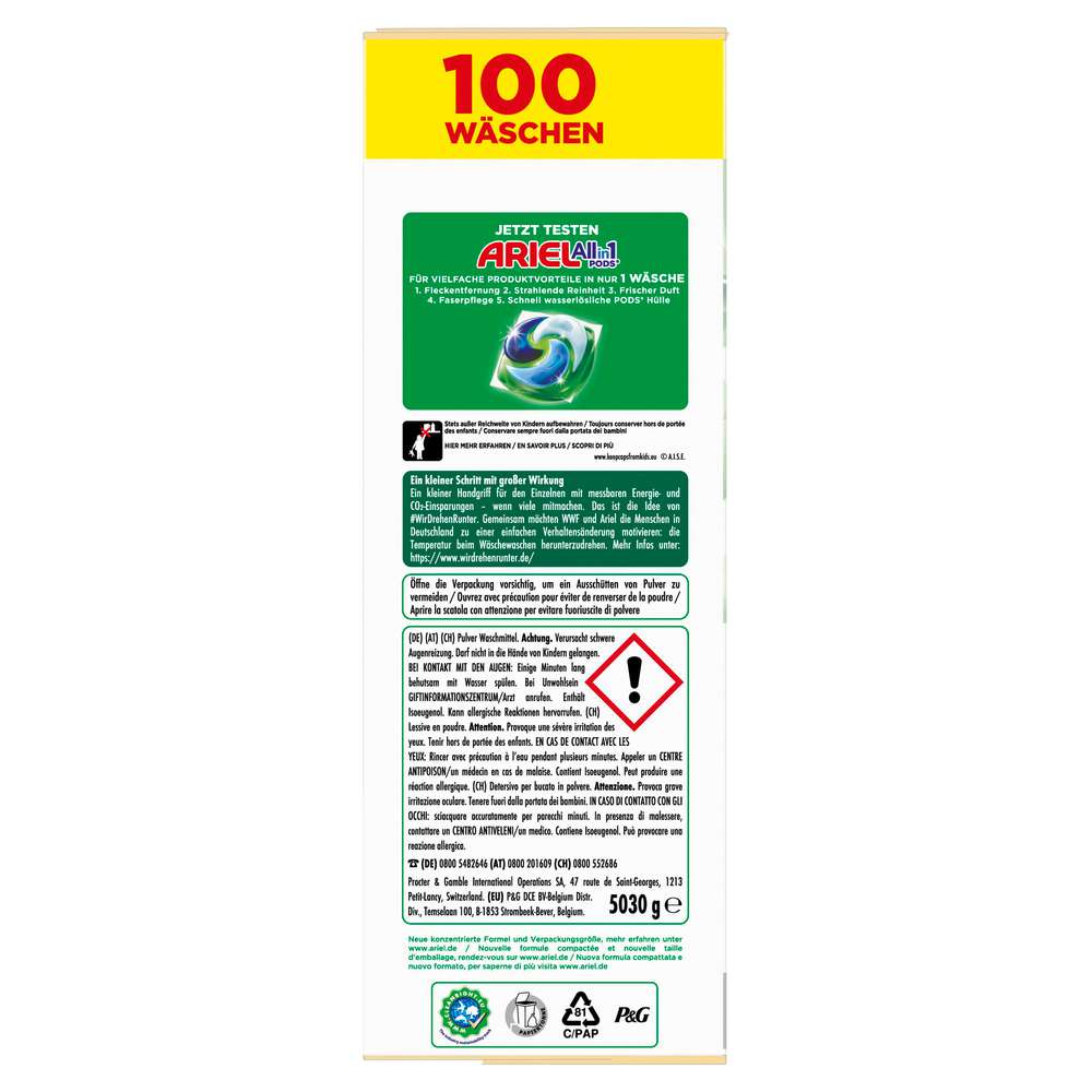 Produktabbildung Ariel Universal-Waschmittel, Pulver