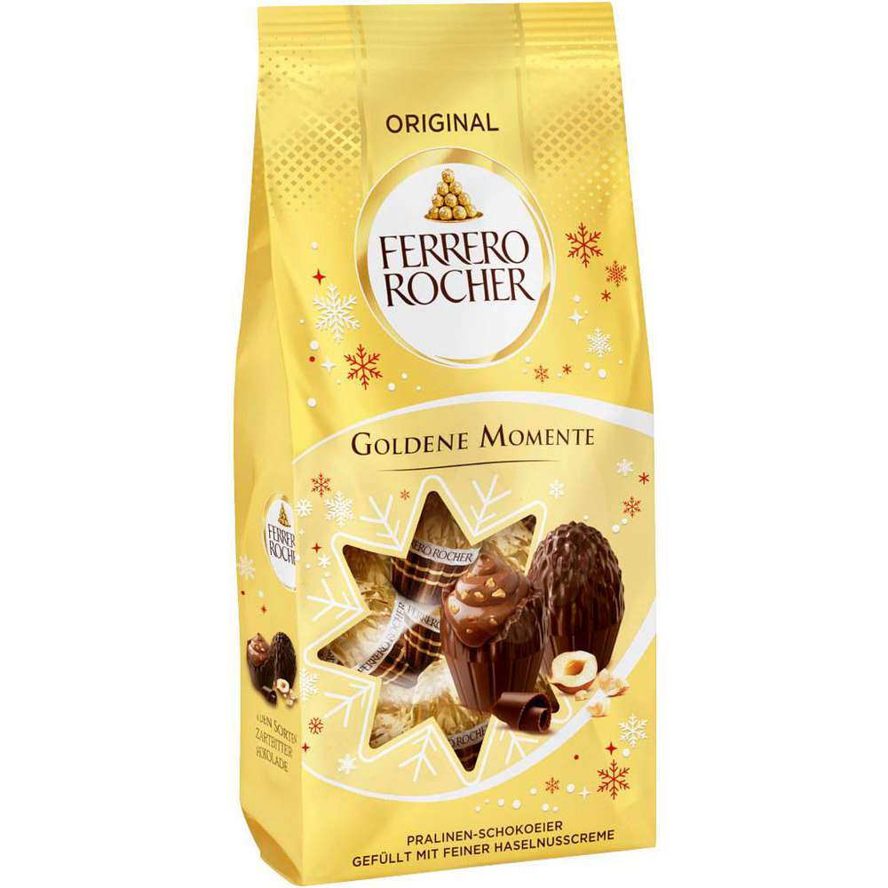 Produktabbildung Ferrero Rocher Pralinen-Schokolade, Goldene Momente