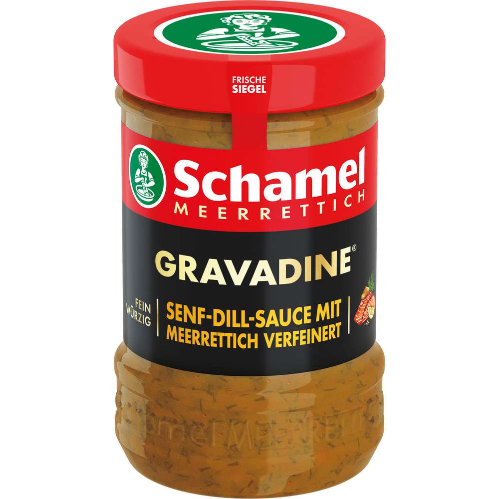 Produktabbildung Schamel Senf-Dill-Sauce mit Meerrettich verfeinert