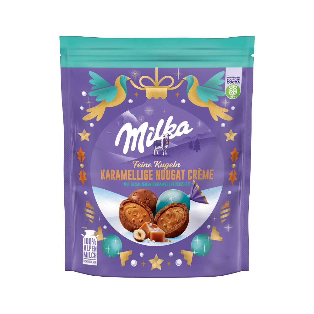 Produktabbildung Milka Schokokugeln, Karamellige Nougat Creme