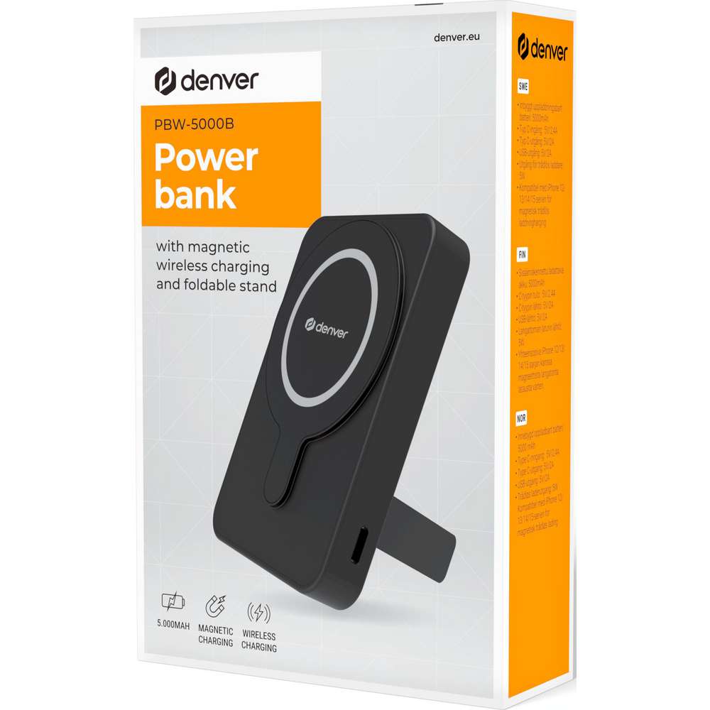 Produktabbildung Denver Powerbank PBW-5000B schwarz