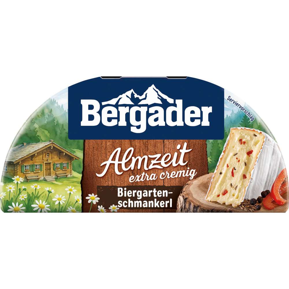 Produktabbildung Bergader Weichkäse Almzeit, Biergarten