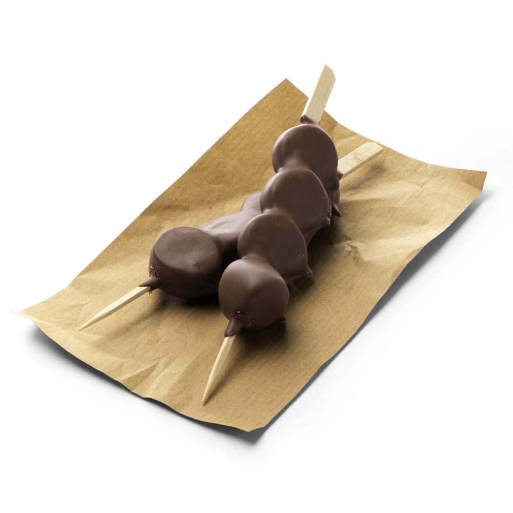 Produktabbildung keine Marke Schokolierter Fruchtspieß mit Banane, 100 g