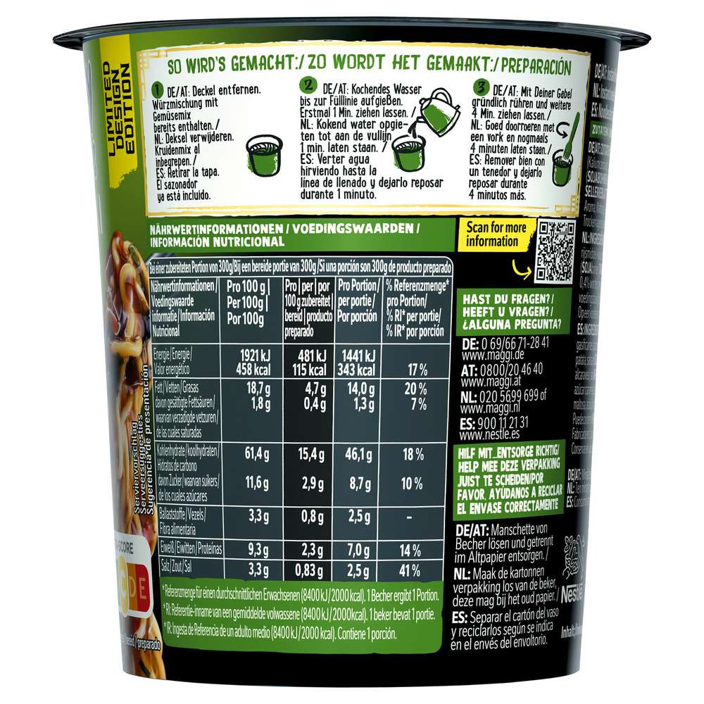 Produktabbildung Maggi Instant Cup Magic Asia, Saucy Noodles Teriyaki