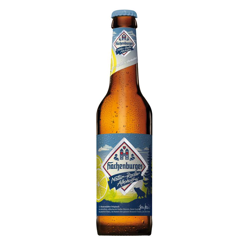 Produktabbildung Hachenburger Radler alkoholfrei