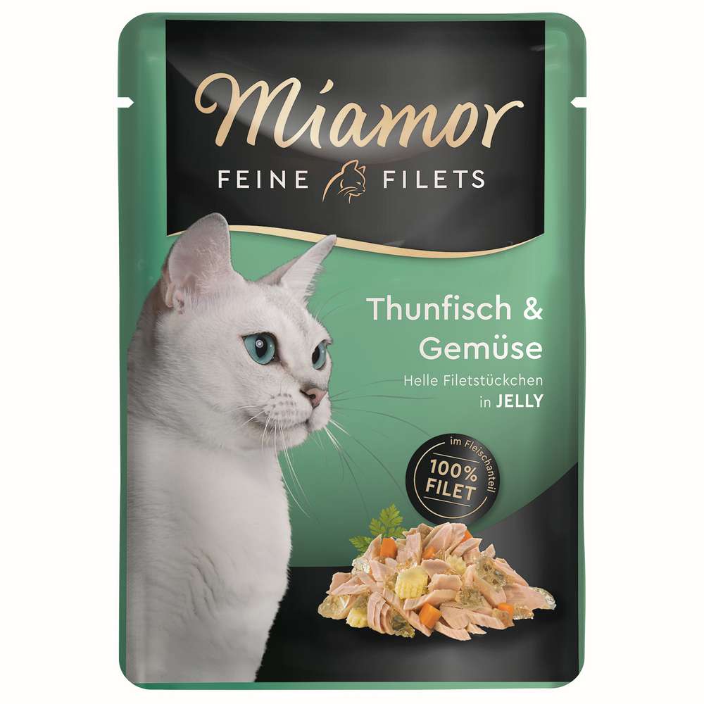 Produktabbildung Miamor Katzen-Nassfutter Feine Filets, Thunfisch/Gemüse