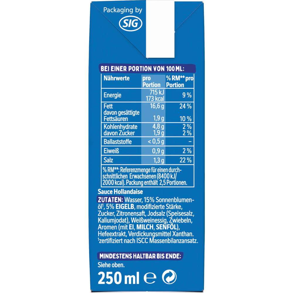 Produktabbildung Thomy Les Sauces, Hollandaise