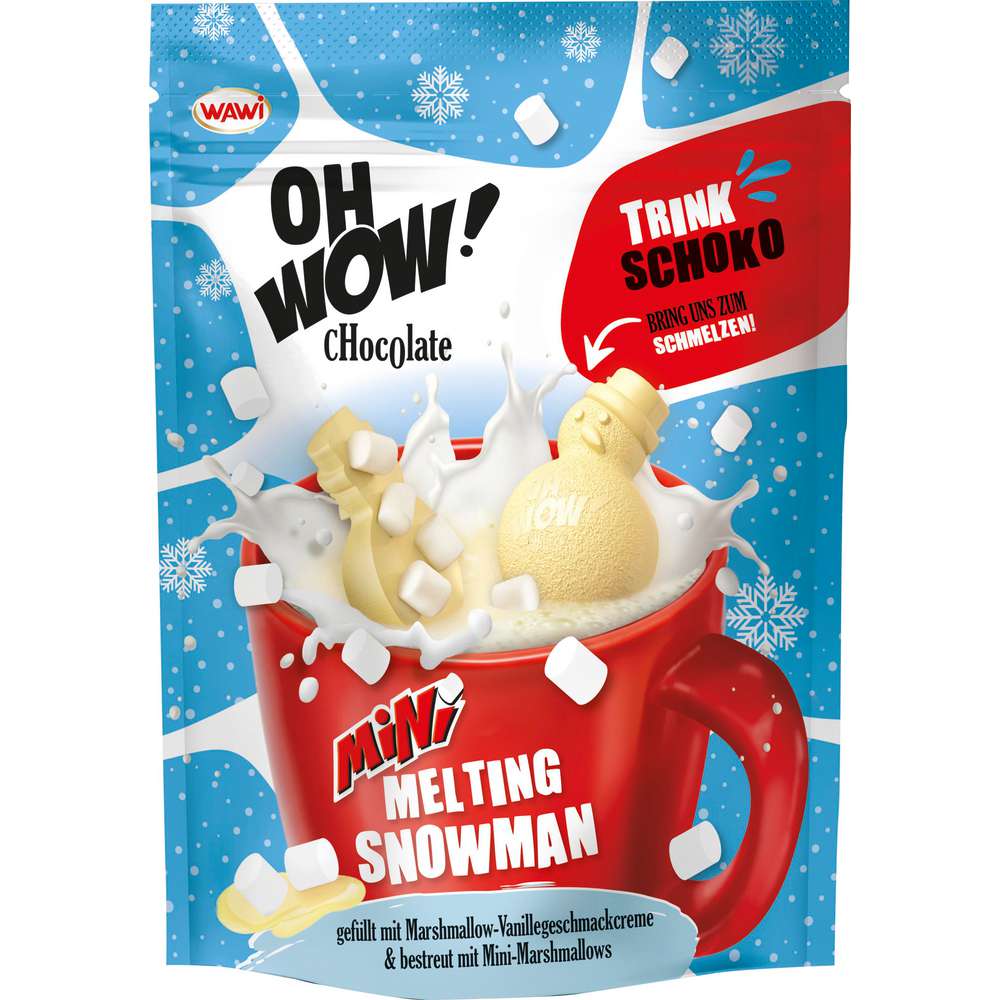 Produktabbildung Wawi OH WOW! Mini Melting Snowman Vanille, Trink-Schoko