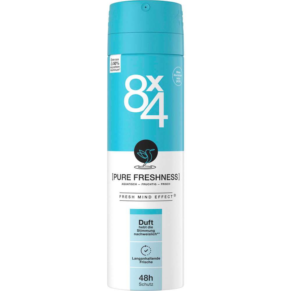 Produktabbildung 8x4 Deospray, Pure Freshness