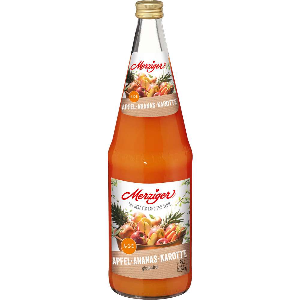 Produktabbildung Merziger ACE-Saft Ananas/Karotte