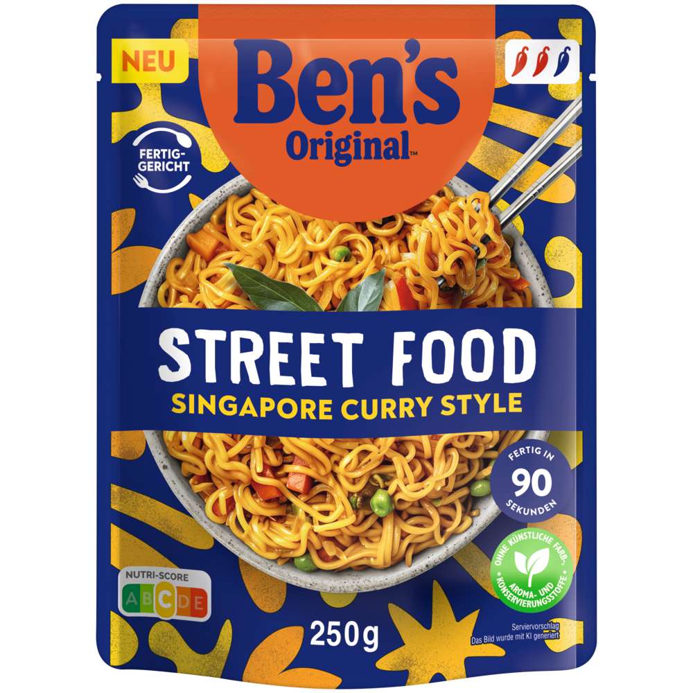 Produktabbildung BEN'S ORIGINAL Street Food Singapore, Curry Style