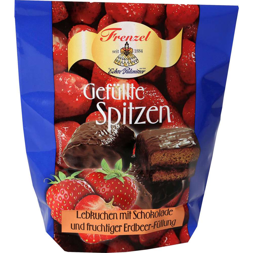 Produktabbildung Frenzel Lebkuchen mit Schokolade und Erdbeer-Füllung