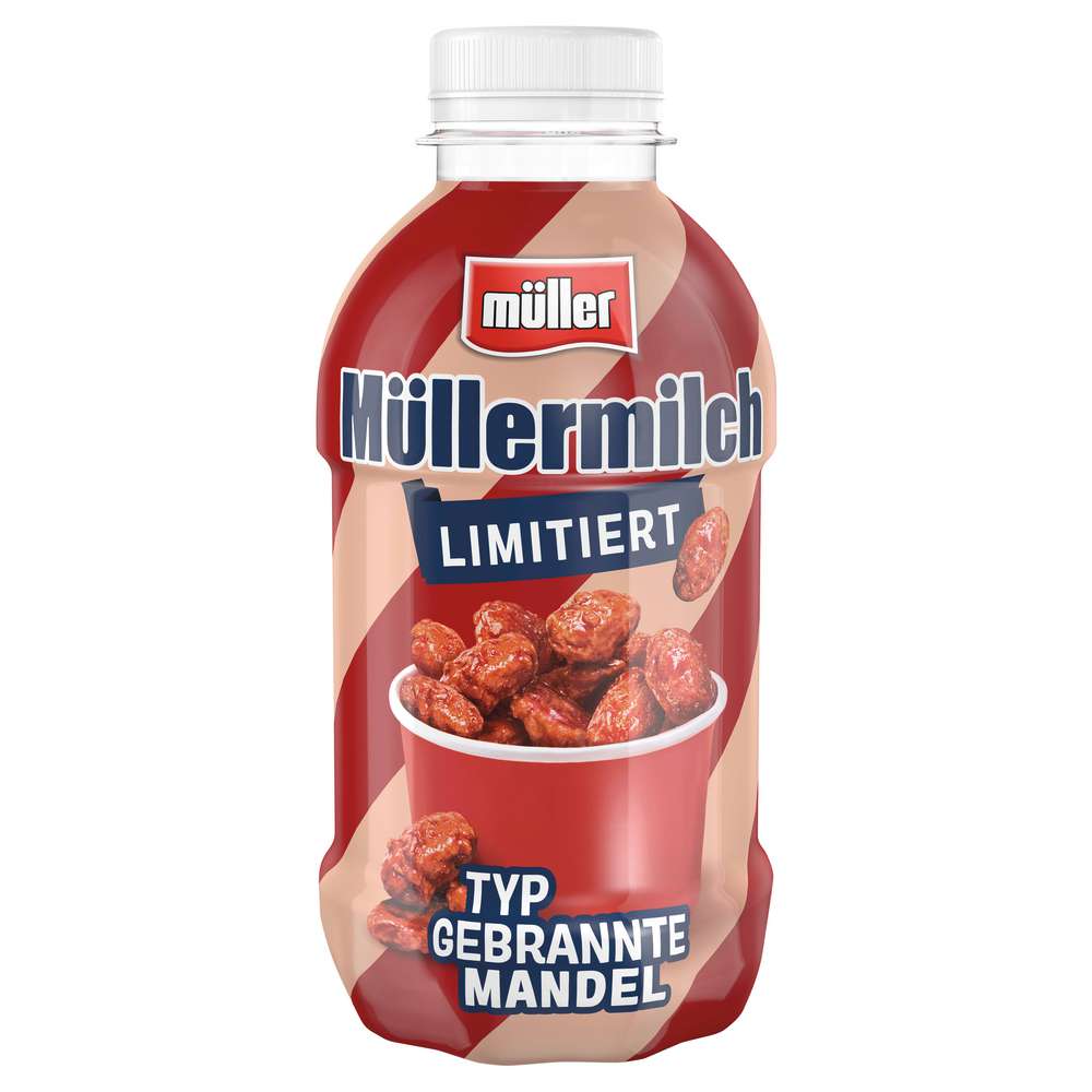 Produktabbildung Müller Müllermilch, Typ gebrannte Mandeln