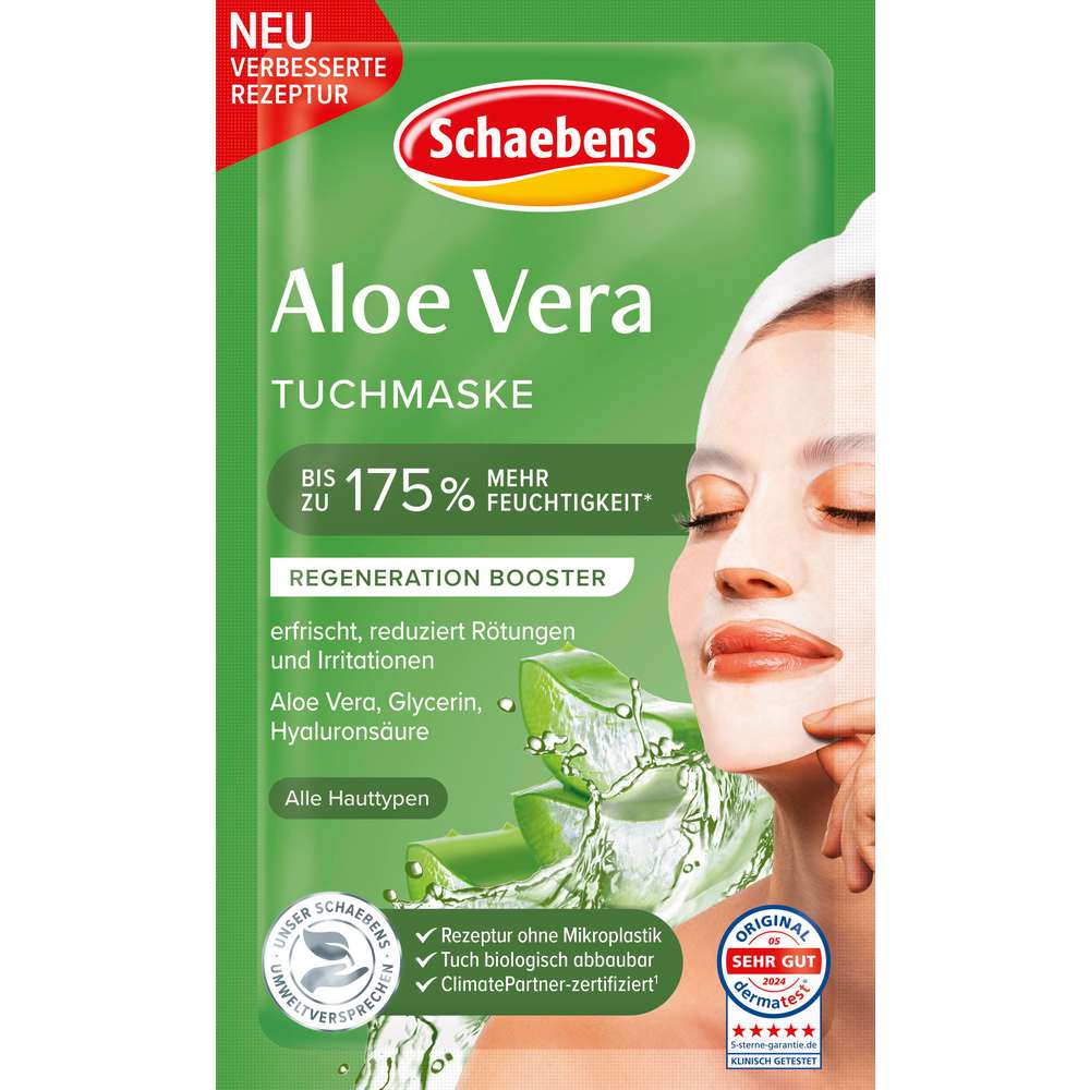 Produktabbildung Schaebens Tuchmaske Aloe Vera