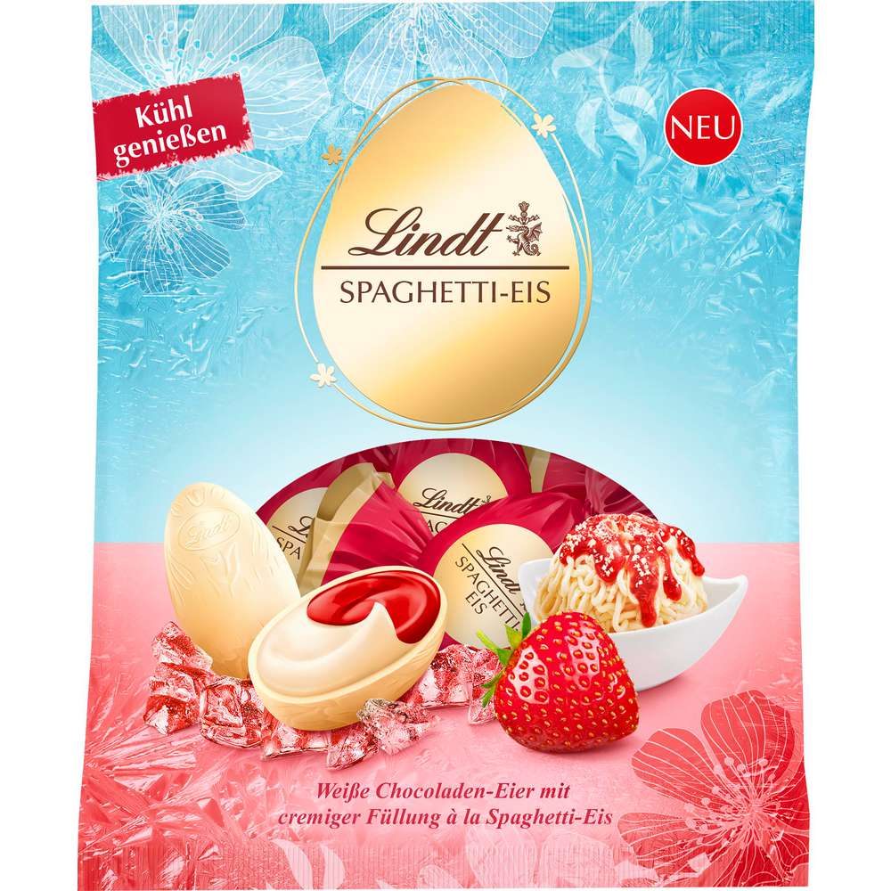 Produktabbildung Lindt Schoko Eier Spaghetti-Eis