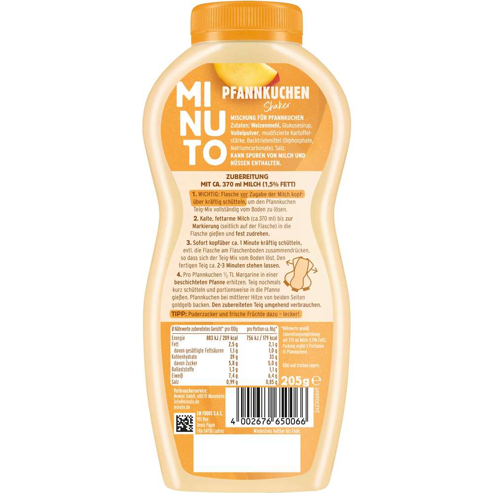 Produktabbildung Minuto Pfannkuchen Shaker 