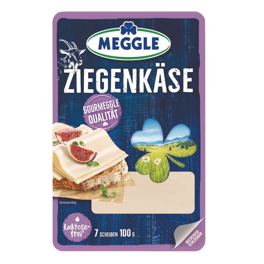 Produktabbildung Meggle Käsescheiben Ziegenkäse