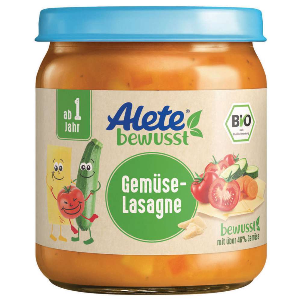Produktabbildung Alete Bio Gemüse-Lasagne Babynahung