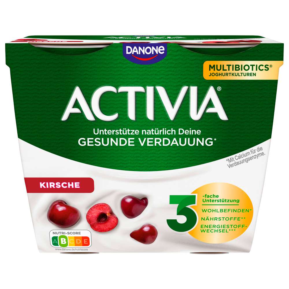 Produktabbildung Danone Activia Fruchtjoghurt Kirsche, 4x115 g