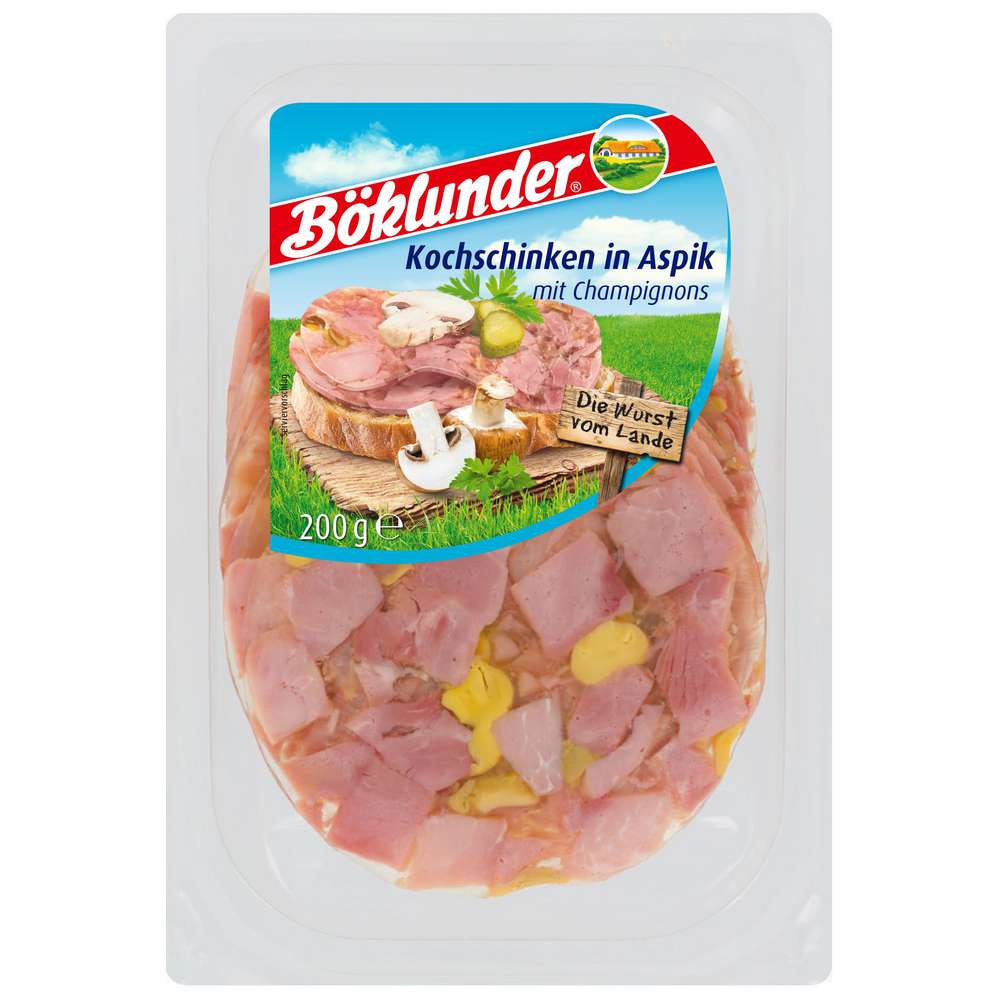 Produktabbildung Böklunder Kochschinken in Aspik Champignon