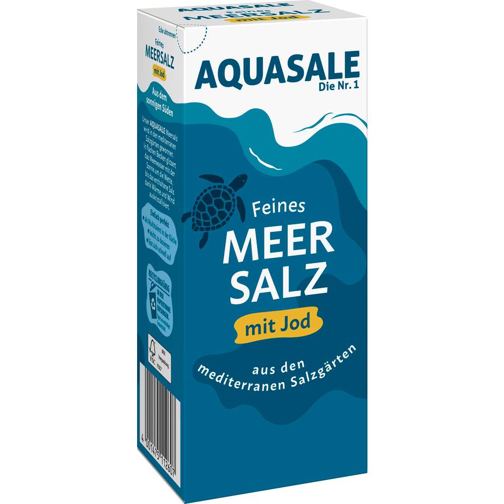 Produktabbildung Aquasale Feines Meersalz mit Jod