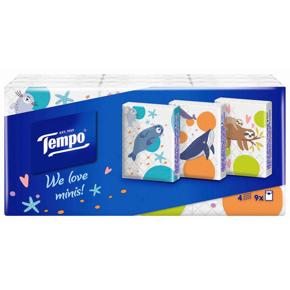 Produktabbildung Tempo Kinder Taschentücher, Mini Pack