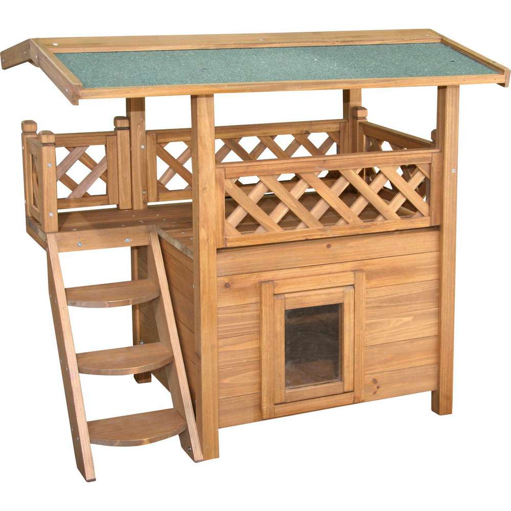 Produktabbildung Kerbl Katzenhaus, 77x50x73cm