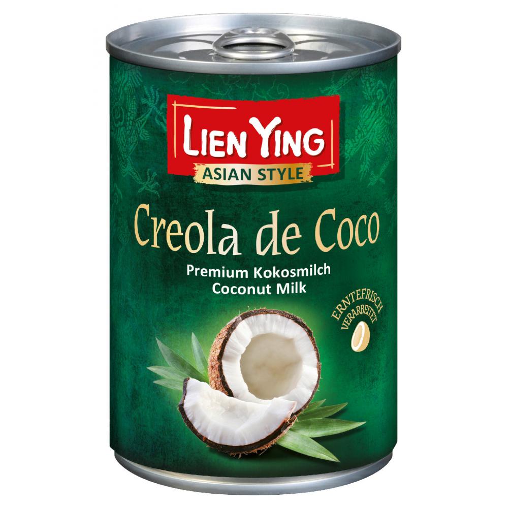 Produktabbildung keine Marke Lien Ying  Creola de Coco Premium Kokosmilch, 400 ml