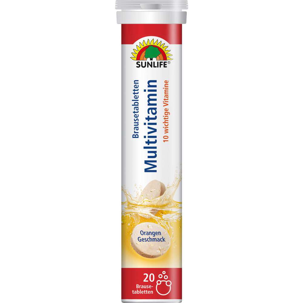 Produktabbildung Sunlife Brausetabletten Multivitamin, Orange