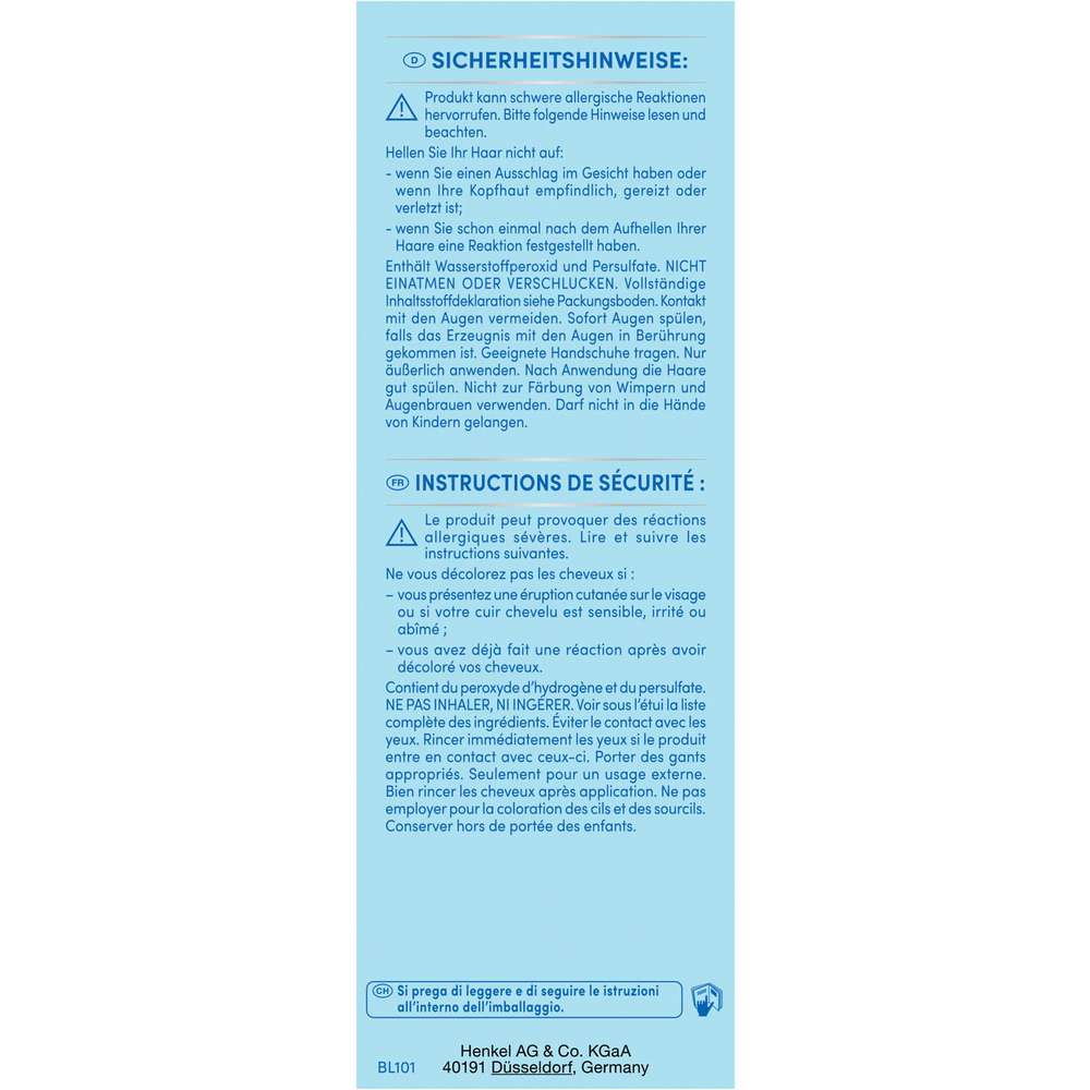 Produktabbildung Schwarzkopf Ultra aufhellende Haarfarbe, Silberblond L101