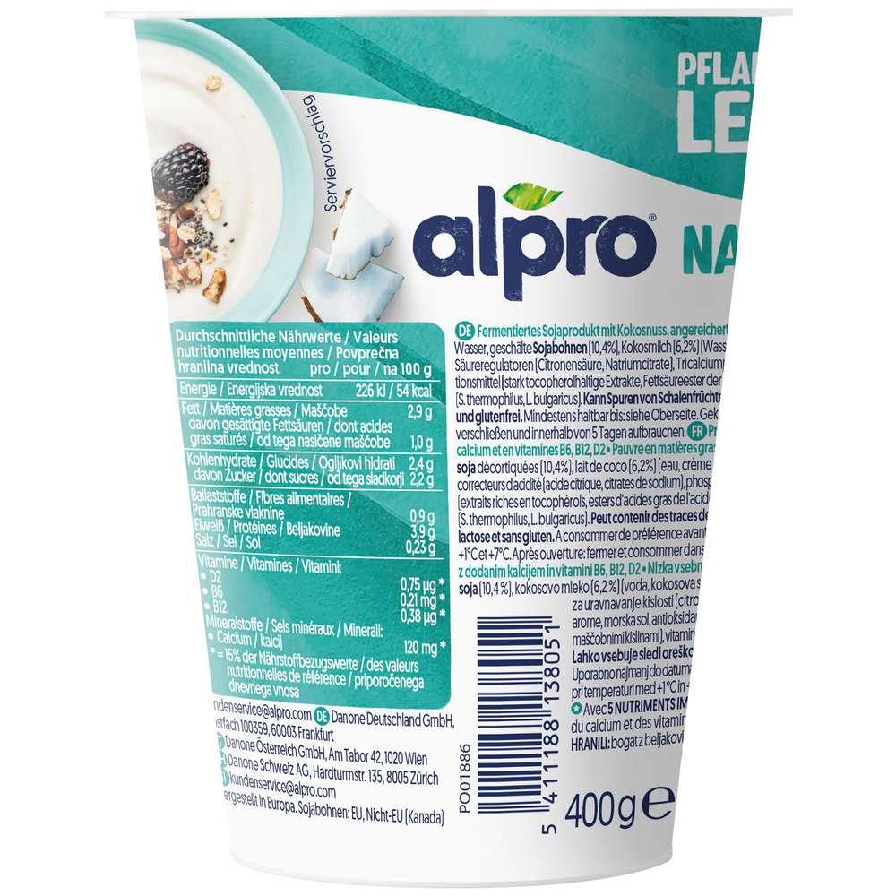 Produktabbildung Alpro Soya-Joghurtalternative, Kokos