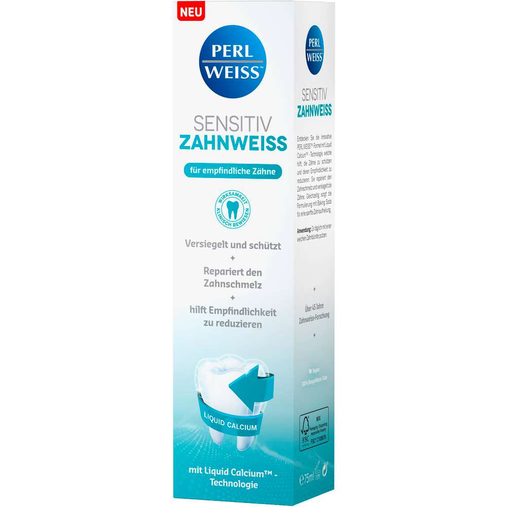 Produktabbildung Perlweiss Zahncreme Sensitiv Zahnweiss