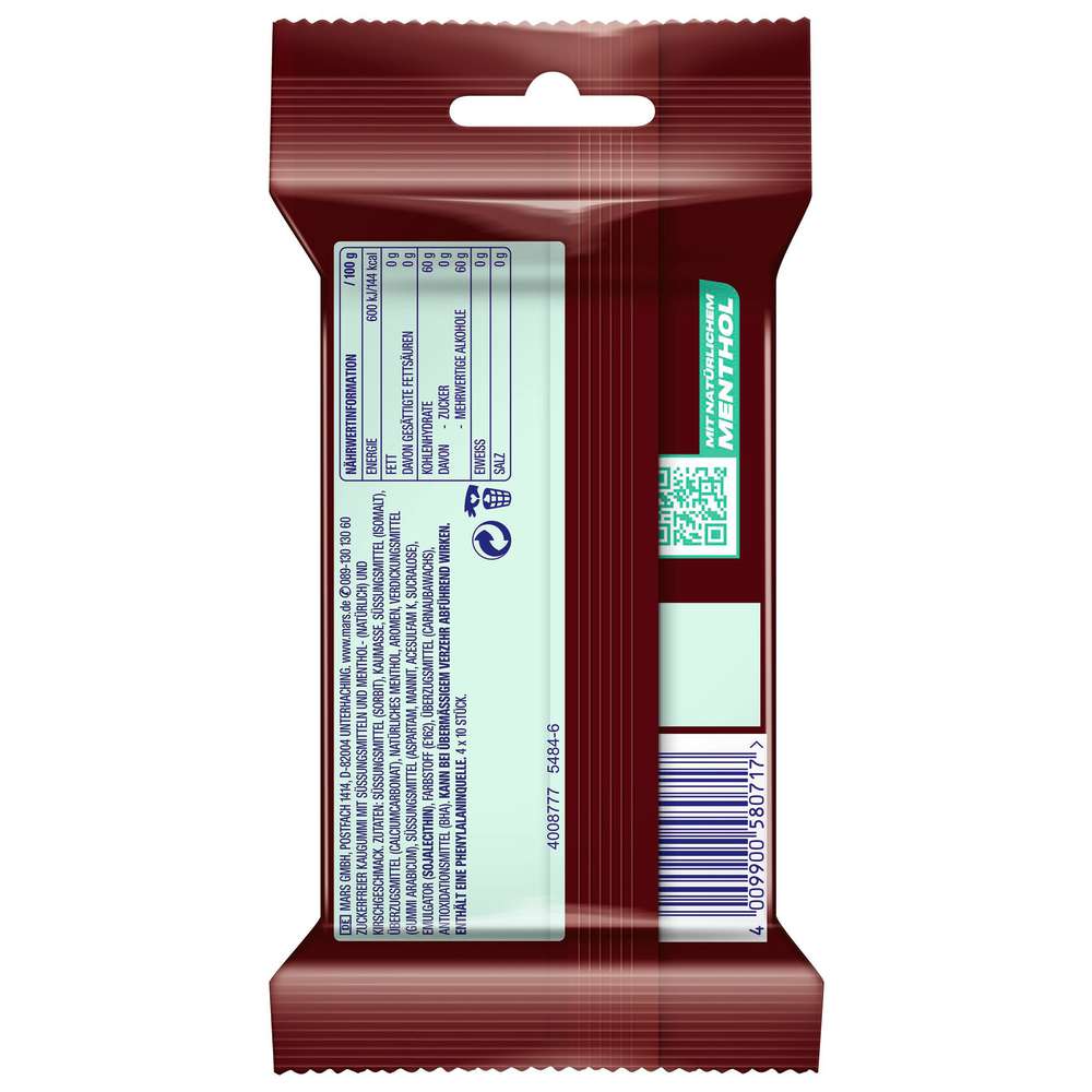 Produktabbildung Airwaves Kaugummi Cherry-Menthol