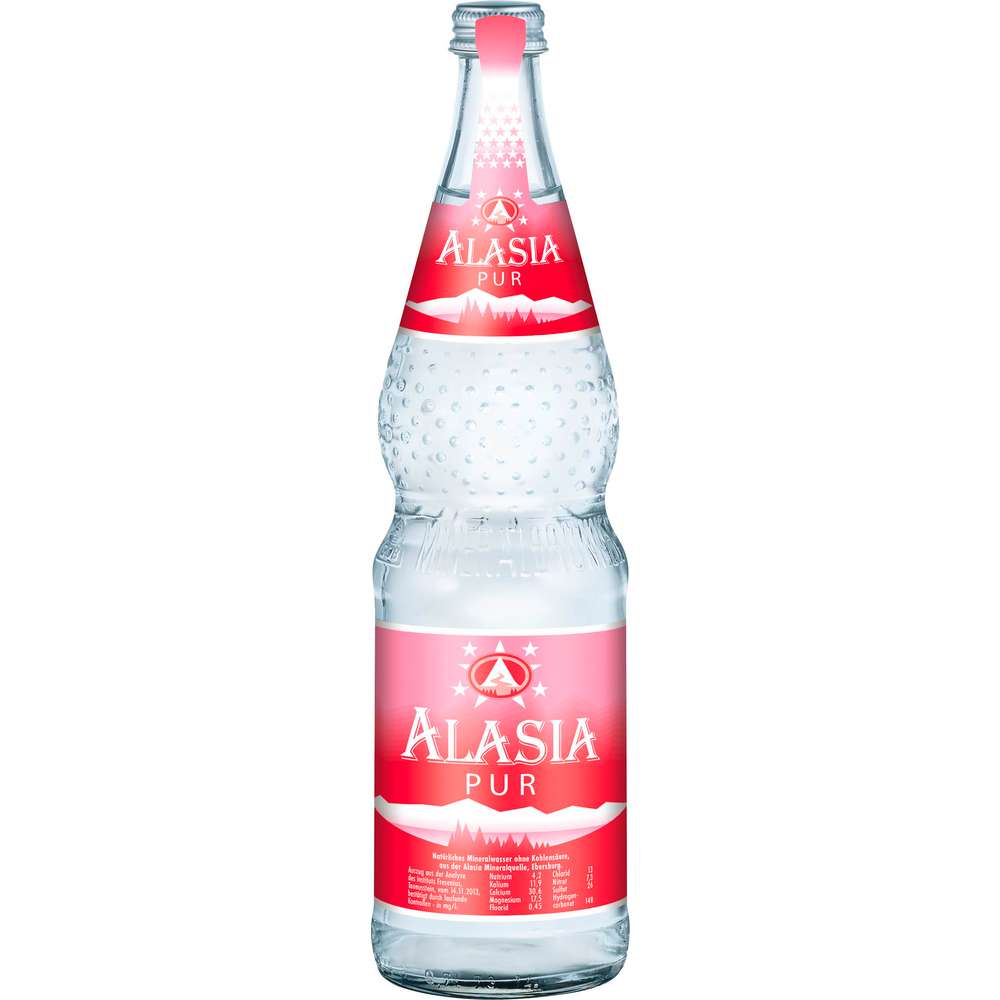 Produktabbildung Alasia Mineralwasser, Pur