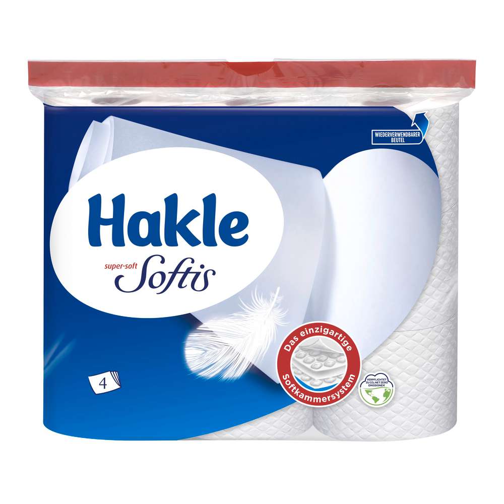 Produktabbildung Hakle Super Soft Softis Toilettenpapier 4 lagig