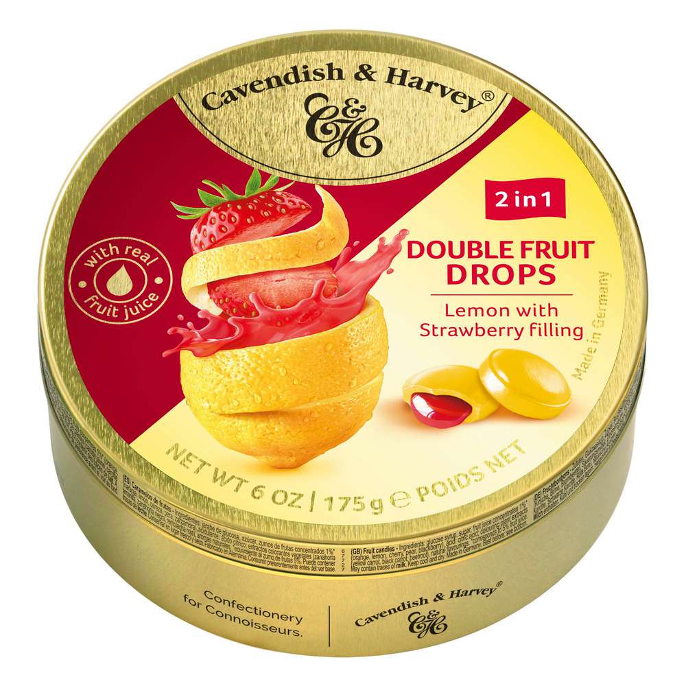 Produktabbildung Cavendish & Harvey Double Fruit Lemon Strawberry Drops