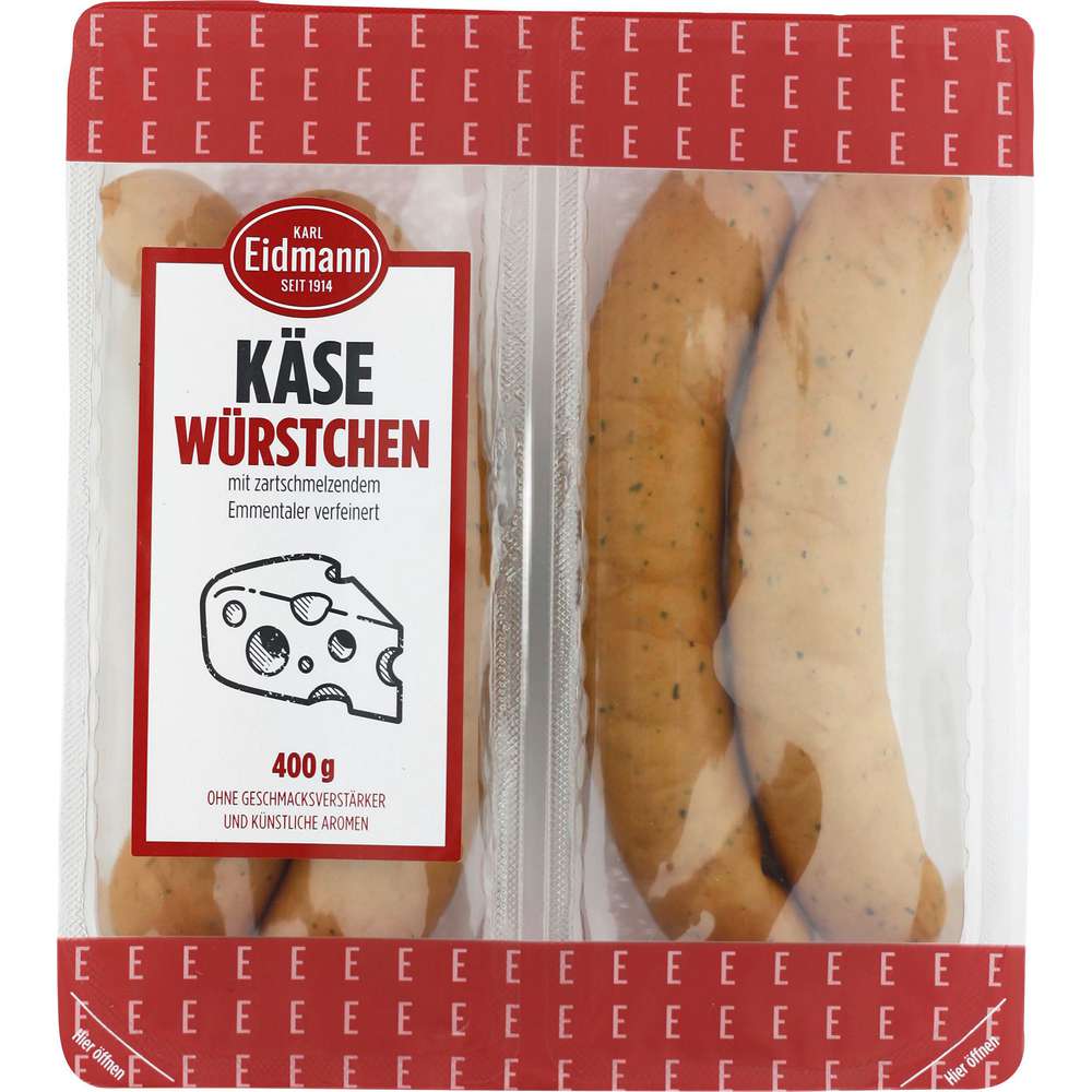 Produktabbildung Eidmann Käsewürstchen, laktosefrei